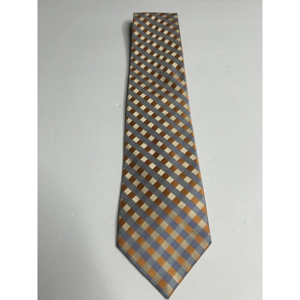 Peach and Blue Design Merona Silk Tie